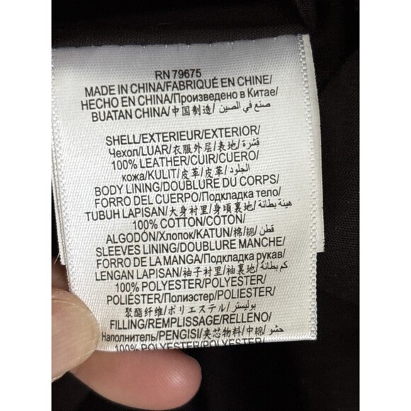 BCBG Generation Black Leather Suede Moto Jacket Womens XS - Picture 10 of 13